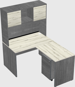 L-shaped office desk