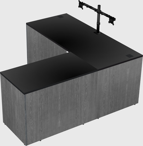 L-shaped office desk