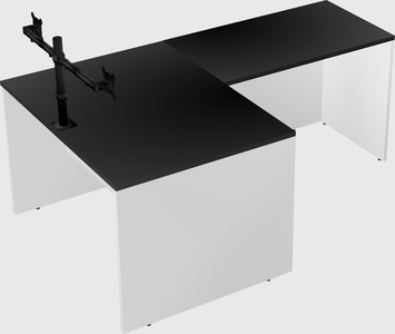 L-shaped office desk