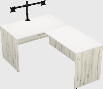 L-shaped office desk