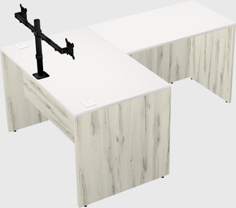 L-shaped office desk