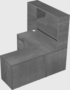 L-shaped office desk