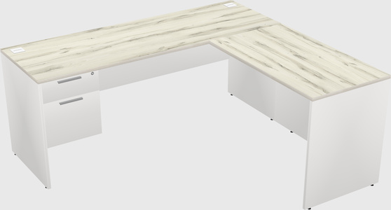 L-shaped office desk