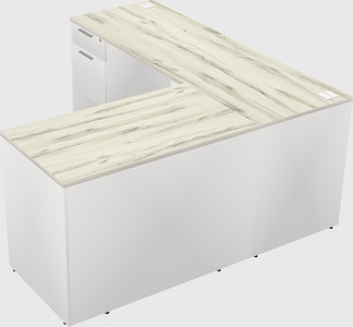 L-shaped office desk