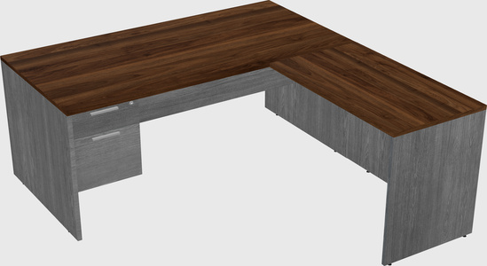 L-shaped office desk