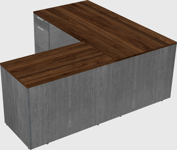 L-shaped office desk