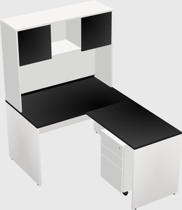 L-shaped office desk