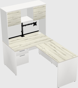 L-shaped office desk