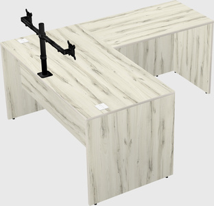 L-shaped office desk