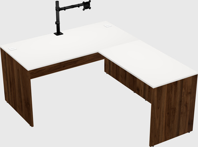 L-shaped office desk