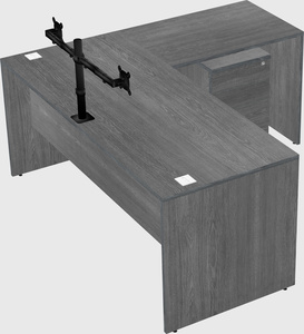 L-shaped office desk