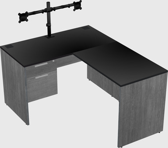 L-shaped office desk