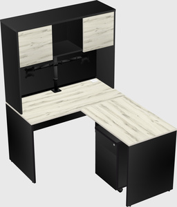 L-shaped office desk