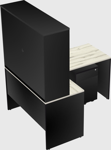 L-shaped office desk