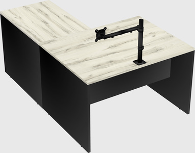 L-shaped office desk