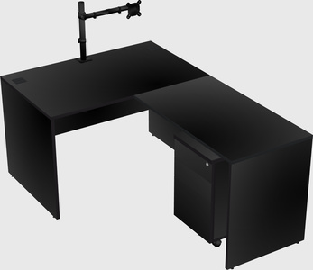 L-shaped office desk