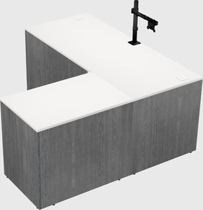 L-shaped office desk