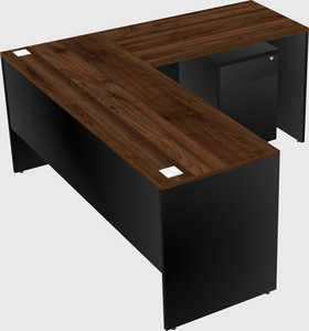 L-shaped office desk
