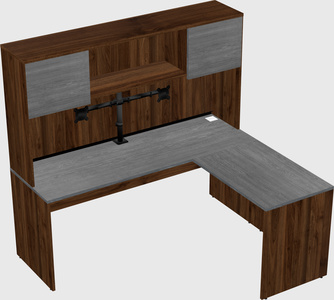 L-shaped office desk
