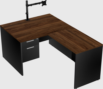 L-shaped office desk