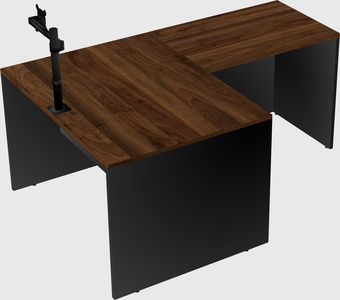 L-shaped office desk