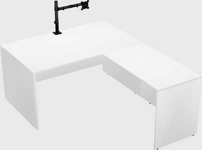 L-shaped office desk