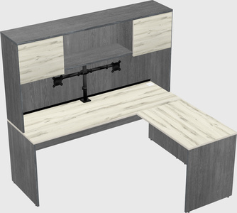 L-shaped office desk
