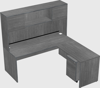 L-shaped office desk
