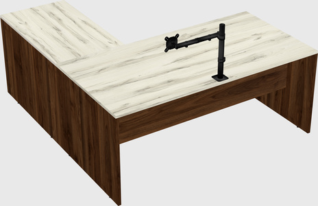 L-shaped office desk