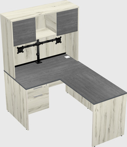 L-shaped office desk