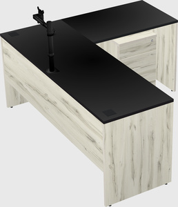 L-shaped office desk