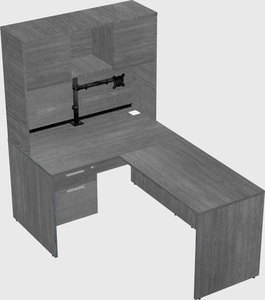 L-shaped office desk