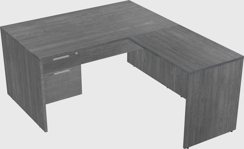 L-shaped office desk
