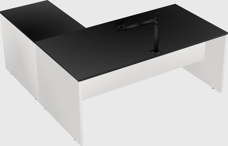 L-shaped office desk