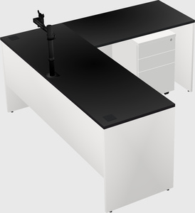 L-shaped office desk