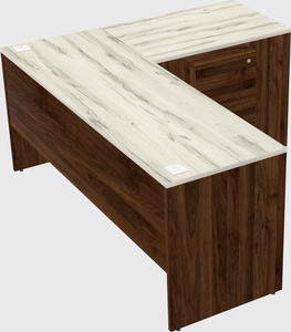 L-shaped office desk