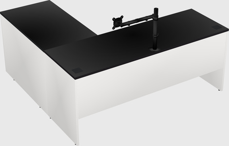 L-shaped office desk