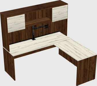 L-shaped office desk