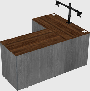 L-shaped office desk
