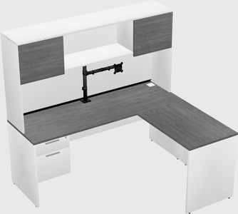 L-shaped office desk