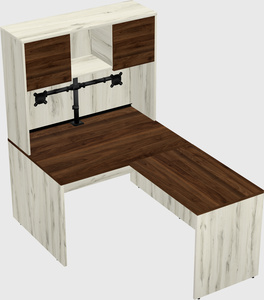 L-shaped office desk