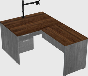L-shaped office desk