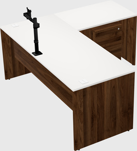 L-shaped office desk