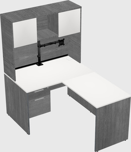 L-shaped office desk