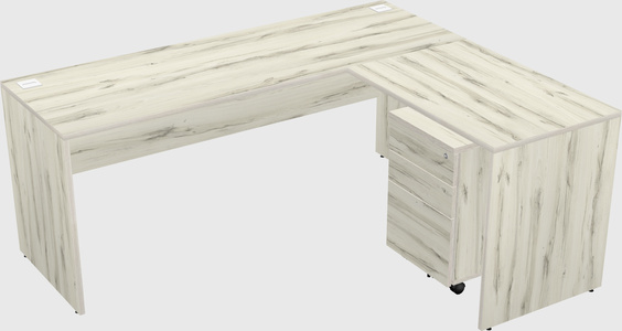 L-shaped office desk