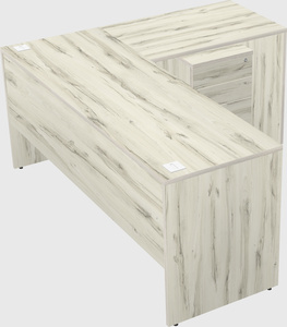 L-shaped office desk