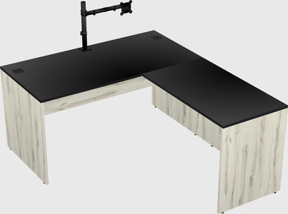 L-shaped office desk