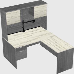 L-shaped office desk