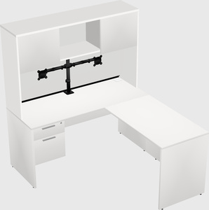 L-shaped office desk