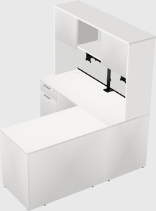 L-shaped office desk